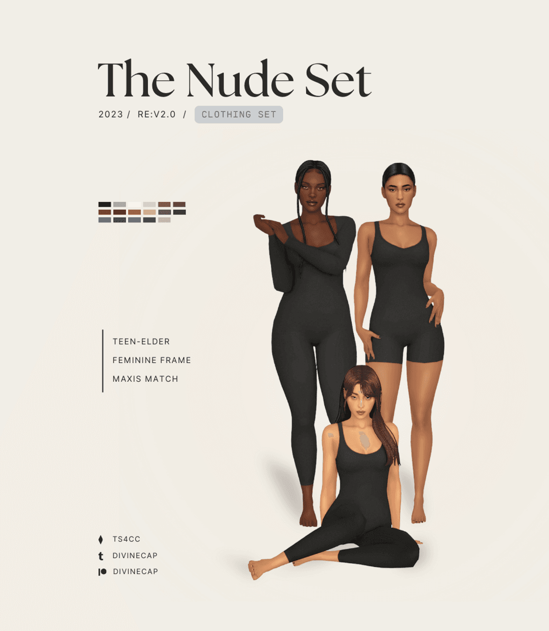 Сет одежды The Nude Set v2.0